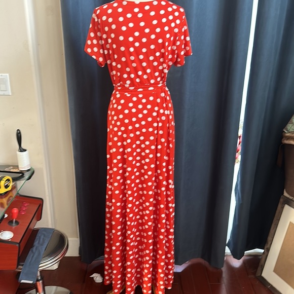 ☀️🆕BohoMaxi “Cinnamon” PolkaDot WrapDress NWT☀️ - Picture 8 of 17